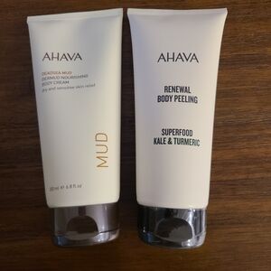 Ahava Body Cream and Peeling Set